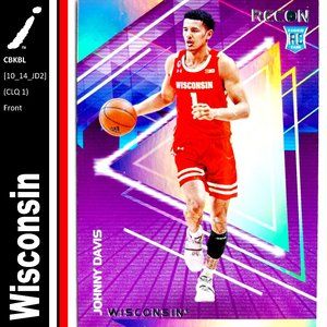 Wisconsin Badgers (Johnny Davis) - CBKBL [10_14_JD2] - Rookie Card (RC)